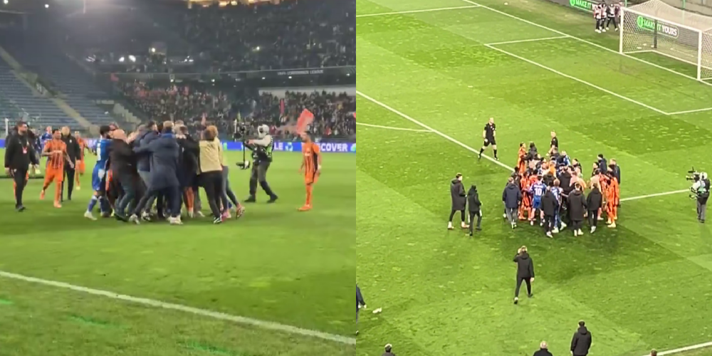 Piłkarz Szachtara sprowokował kibiców Lecha. Awantura po meczu LKE [WIDEO] Obraz wpisu